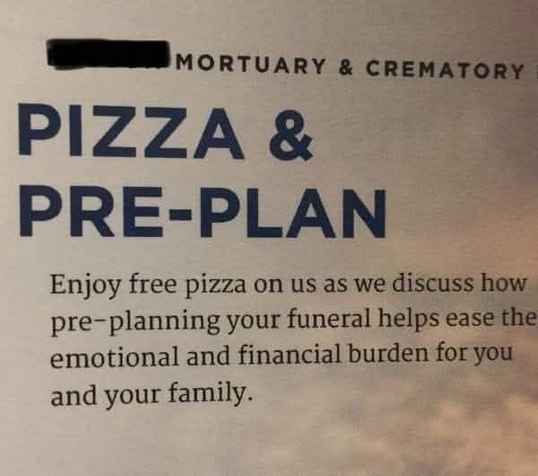 ECrowens's tweet photo. #caption #contest #captionthis #captions wanted #captionsplus #storyprompt #storyprompts #wrongplace #wrongplacewrongtime #wrongway #wrongturn #wrongdoor #wrongnumber
#wronganswer #wronganswers #wronganswersonly #pizza #funeral #funeralplans #pizzatogo #takeoutmenu https://t.co/ddTO2PFVqU