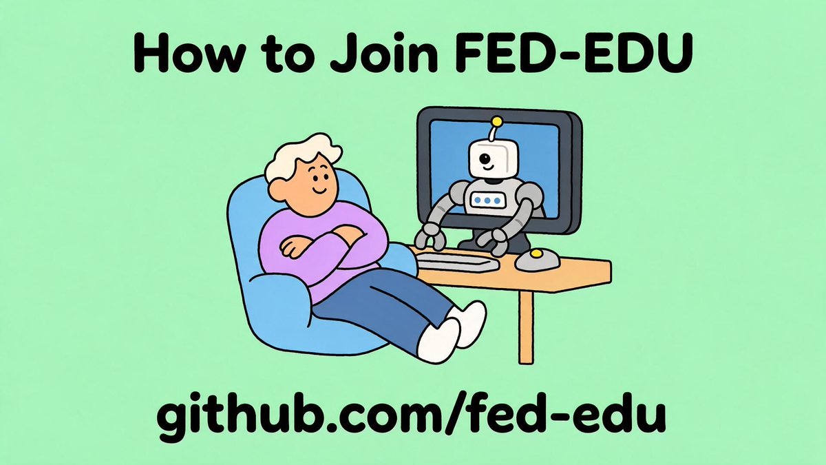 FedpromptlyOS's tweet photo. How to Join FED-EDU 🤖 You kick back, the robot does the work. Learn to build with AI agents — open source, real projects, real skills. https://t.co/JIpp6Ct99o #OpenSource #AI #LearnToCode #BuildInPublic Muse code MG47DO: https://t.co/DVIqQZgs2q https://t.co/VLO0Arjyu1