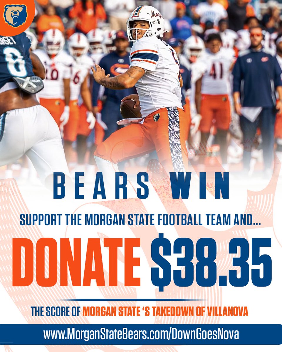 MorganStBears's tweet photo. Support the Bears w/ a $38.35 Donation in honor of our final score

🐻 https://t.co/umwsoU7ckP https://t.co/aSNCeuby7x