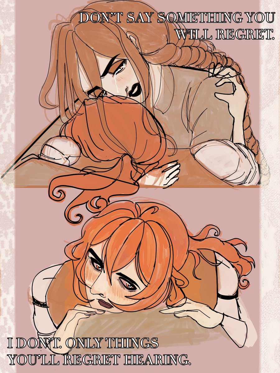 haereseus's tweet photo. Those words you cannot say. 
#ocxcanon #diluc #genshinimpact #yoooo #néluc #OC #ocshipping #ocxcc https://t.co/ezJJGB13jF