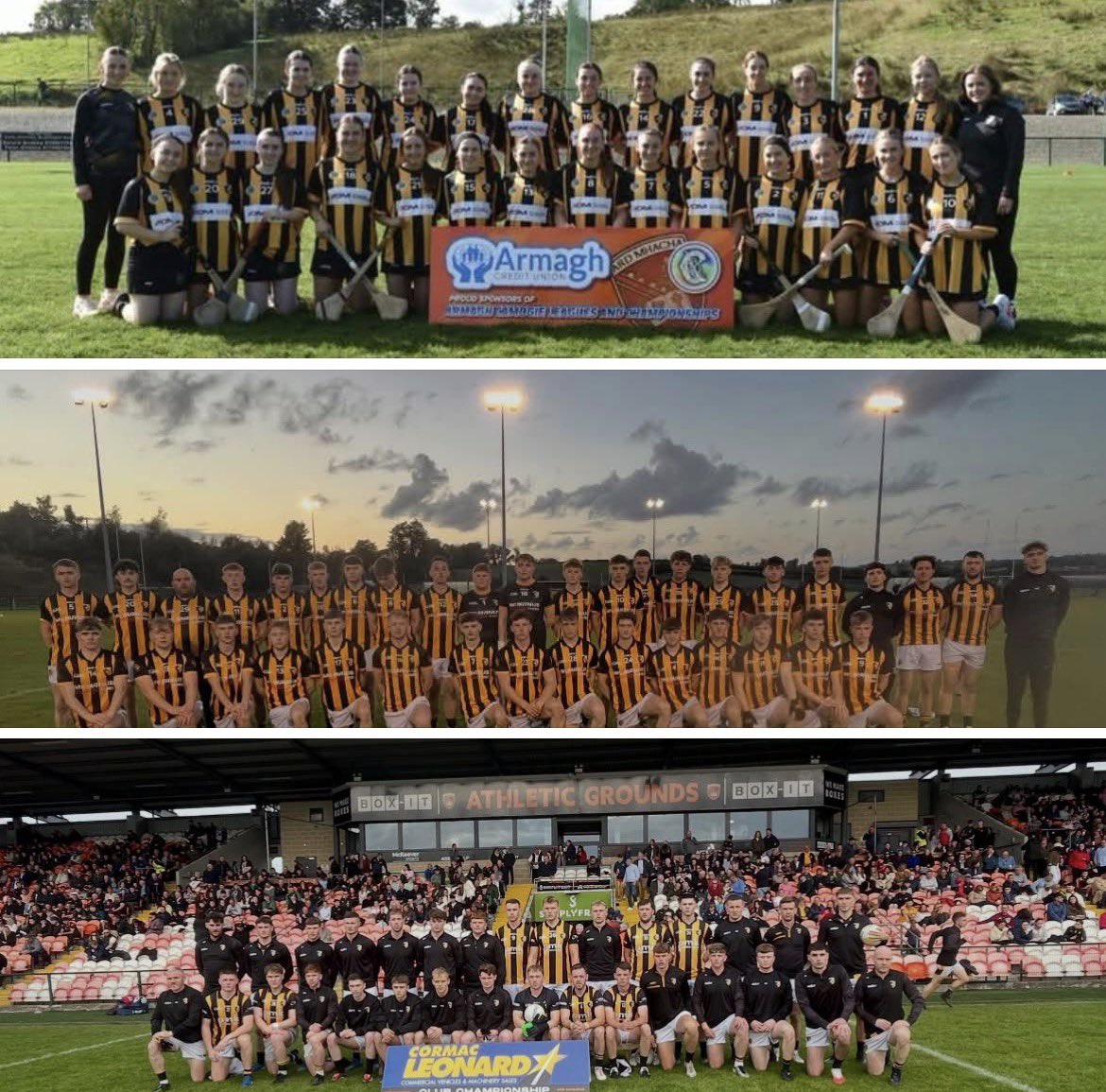 crossrangers's tweet photo. ⚫️Hats, flags and headbands!
🟠Let’s get the black and amber out 
🏆3 County Finals Approching 
📸Send your pics of you proudly displaying the black and amber and we will share on our socials.

🏐Cross ll V Clann Eireann ll

🏑Crossmaglen Camogie V Granemore 

🏐Cross V Killeavy https://t.co/ovxE1dH7HI