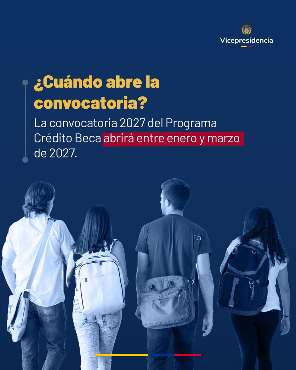 jrestrp's tweet photo. 🎓 ¡Estudiar una maestría o un doctorado en el exterior vuelve a estar al alcance de más colombianos!

Reactivamos la alianza Gobierno–COLFUTURO, el primer logro del programa #TalentoColombIA 🇨🇴 bajo el liderazgo del presidente @ABDELAESPRIELLA 

✅ US$25 millones para las cohortes 2026 y 2027 del Programa Crédito Beca

✅ Cerca de 3.000 profesionales seleccionados en 2027: el triple que en 2026 y la cifra más alta en la historia de la alianza

Un reconocimiento al @MincienciasCo y a la Ministra @ClauPBenavides por esta gestión tan importante para la educación de la #PatriaMilagro.