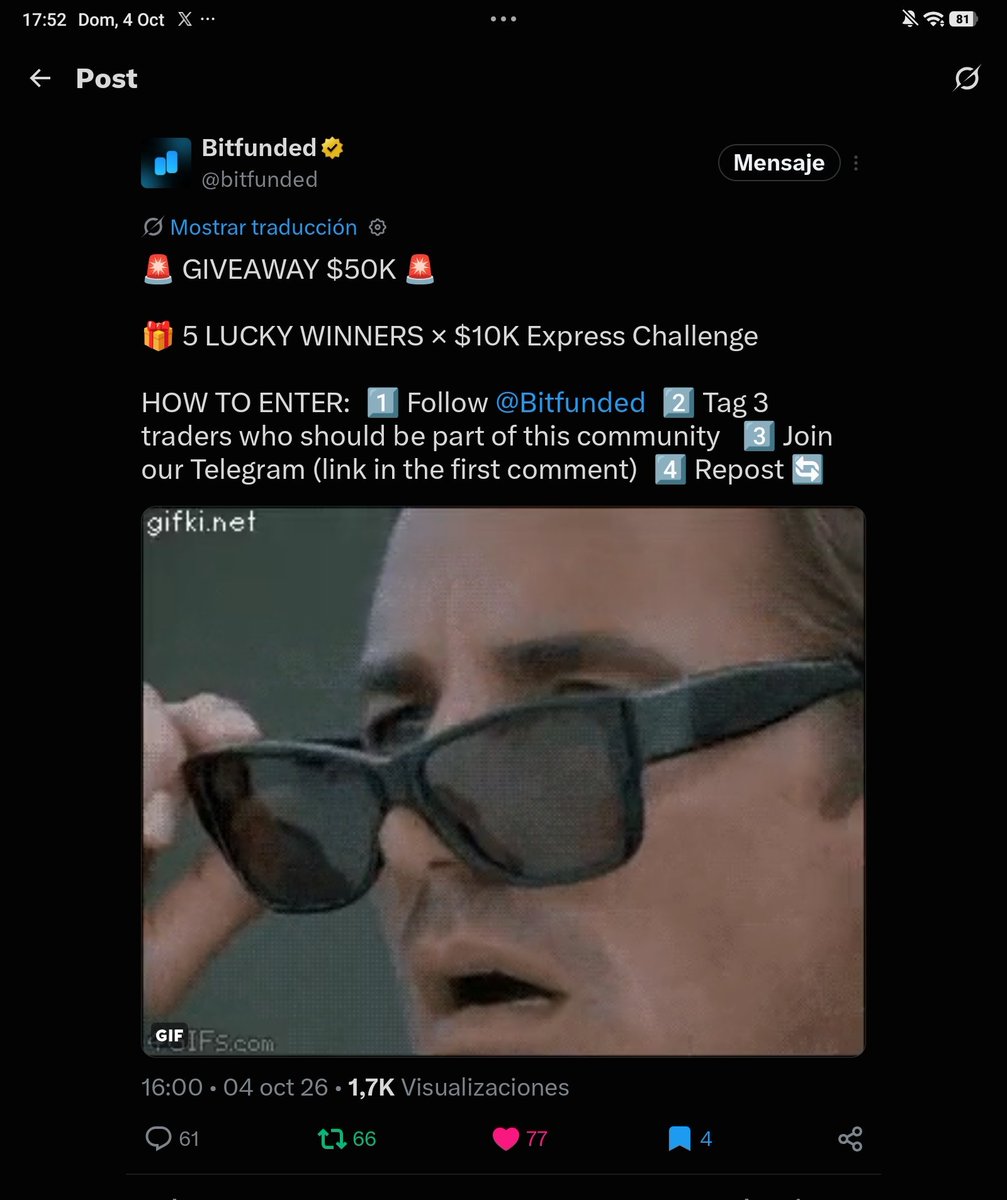 Estudiacrpto's tweet photo. @bitfunded Done! 

@Aivangrooso 
@Jesiigh9 
@MilagroMontes6 https://t.co/QYI0IeiIBl