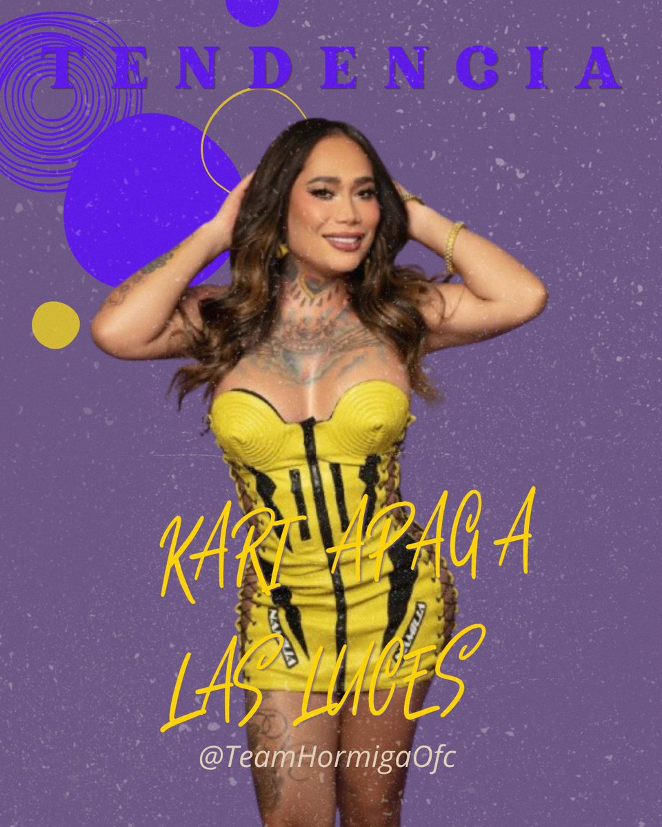 TeamHormigaOfc's tweet photo. 🚨| TENDENCIA:

KARI APAGA LAS LUCES

1° META: 1,000 💬 - comentarios + 🔁 RT + ❤️ corazón 

#karinatorres #LaCasaDeLosFamososMéxico #LaCasaDeLosFamososMxً #LCDLFMX https://t.co/iC8zmrjVWt