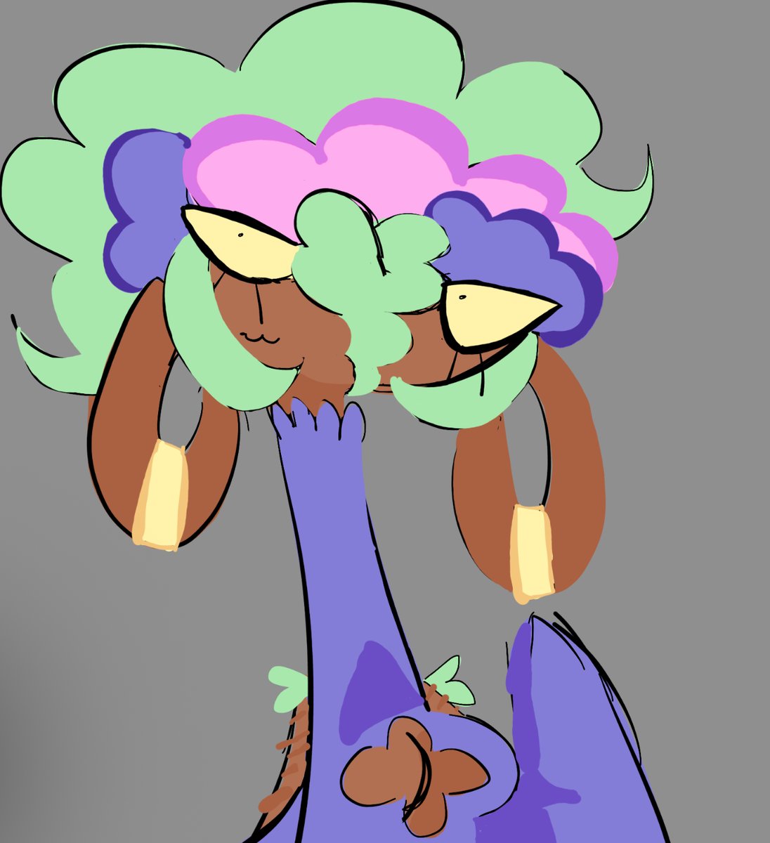 TherealKaptan_'s tweet photo. sketch of @zimmerite bassie design because shes very cute https://t.co/SOvQEei6Gs