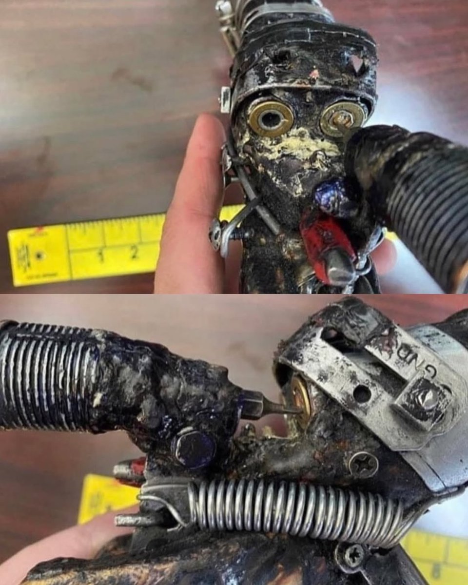 Complex's tweet photo. In 2022, Iowa police seized a homemade pistol built from scrap metal and random parts nicknamed the ‘Smith and M*th-Son,.’

Somehow, the makeshift firearm was fully functional.

[via/ MeskwakiNationPoliceDepartment] https://t.co/0OaDMBplBr