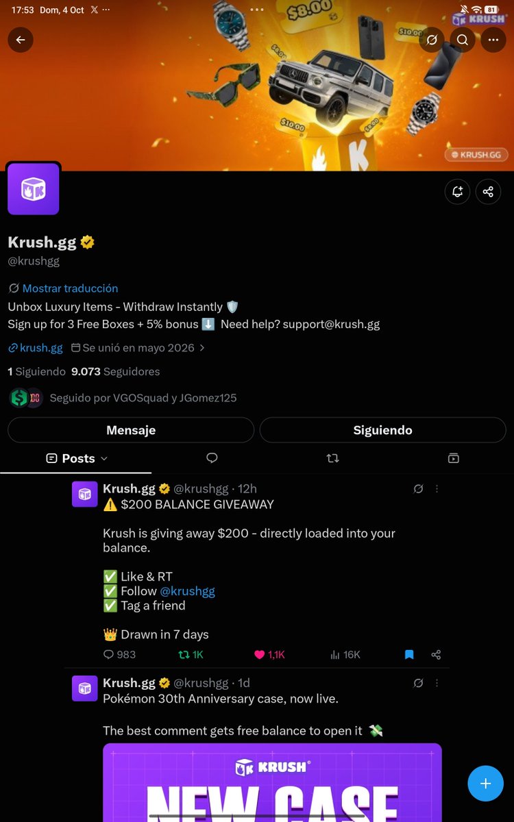 Estudiacrpto's tweet photo. @krushgg Done! 

@JJgomez125 https://t.co/4oFryRWtXX