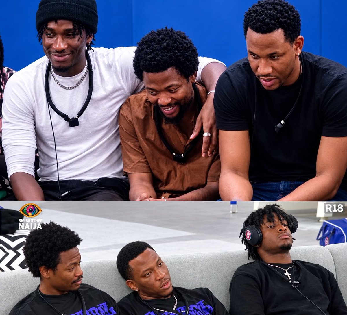 keivo_oi's tweet photo. To my brothers, @AikouAjanaku @Barry_yornwin the unexpected gift the house gave me. I’m genuinely grateful I got to experience this with you.

I’m immensely proud of you both. This is only the beginning for us, the sky is our springboard  🙏

Love you both, my brothers. Always. See you on the outside💜