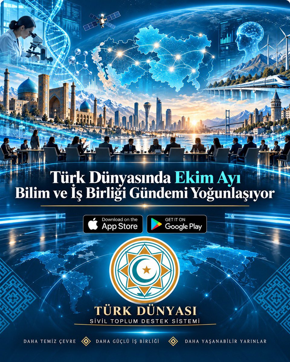 tudsesorg_'s tweet photo. Türk Devletleri Teşkilatı, ekim ayında bilim, uzay teknolojileri, adalet, gençlik ve spor alanlarında art arda düzenlenecek önemli toplantılarla yoğun bir iş birliği gündemine hazırlanıyor.

Detaylar için 👉 https://t.co/hWPfnd8k4H

#Türkdevletleri #türkdevletleriteşkilatı https://t.co/kIyez35ijq