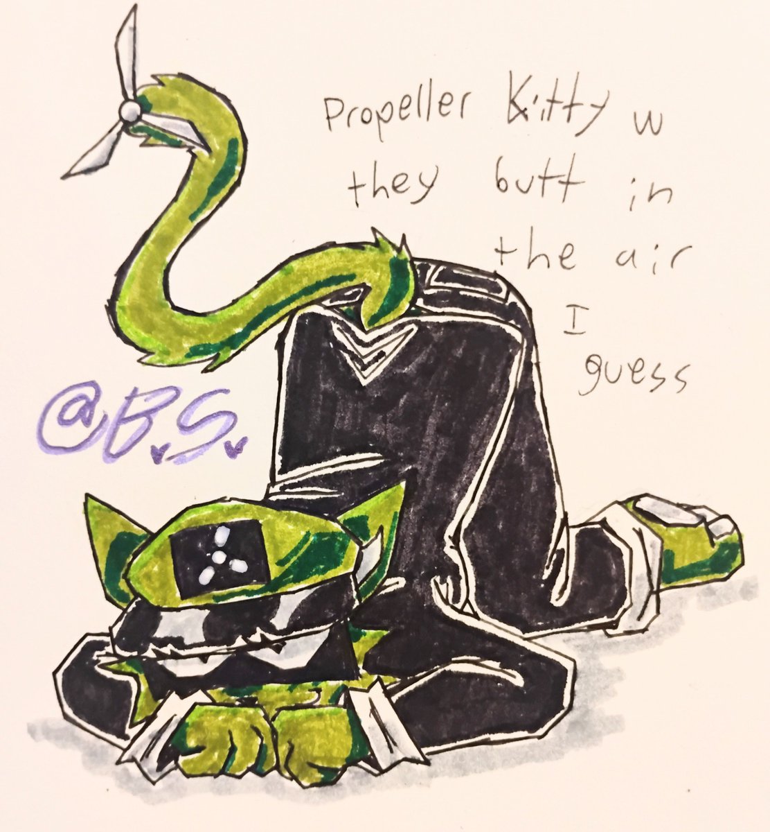 buttersprinklez's tweet photo. Propeller kitty doodle
#andone https://t.co/fD9HZXSZ3h