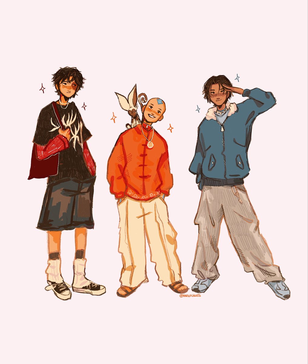 angiflxwies's tweet photo. all my modern!au atla drawings i did :) 
#atla #fanart https://t.co/lX0a13jPAD