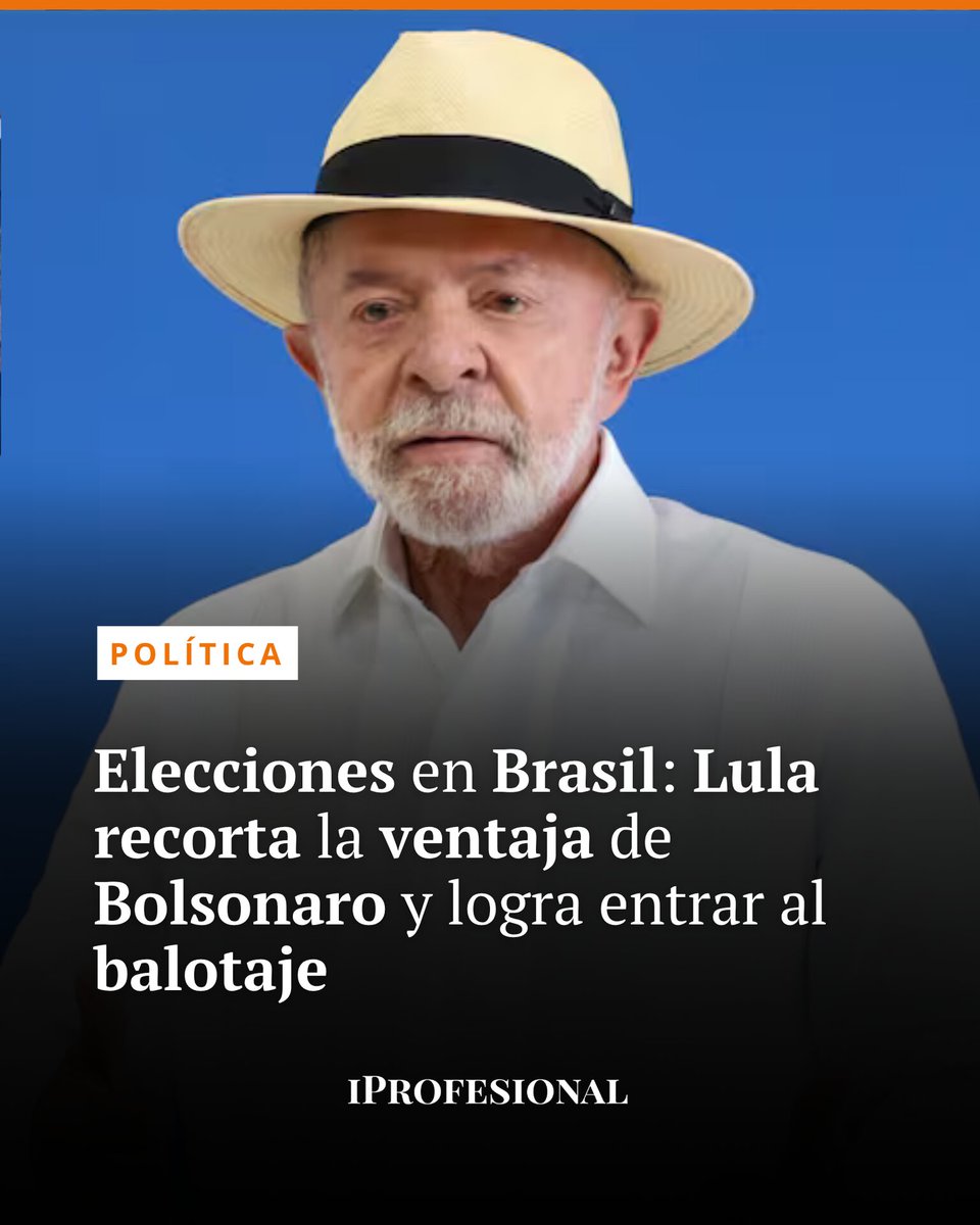 iProfesional's tweet photo. 🇧🇷 Brasil define su futuro político en una elección ajustada entre Lula da Silva y Flávio Bolsonaro. Con el 64% de los votos escrutados, Bolsonaro lidera, pero la diferencia se achica.

🔗 Leé más 👉 https://t.co/BDhF8pPlgS

#Brasil #Lula #Bolsonaro https://t.co/mcCqu5nAXx