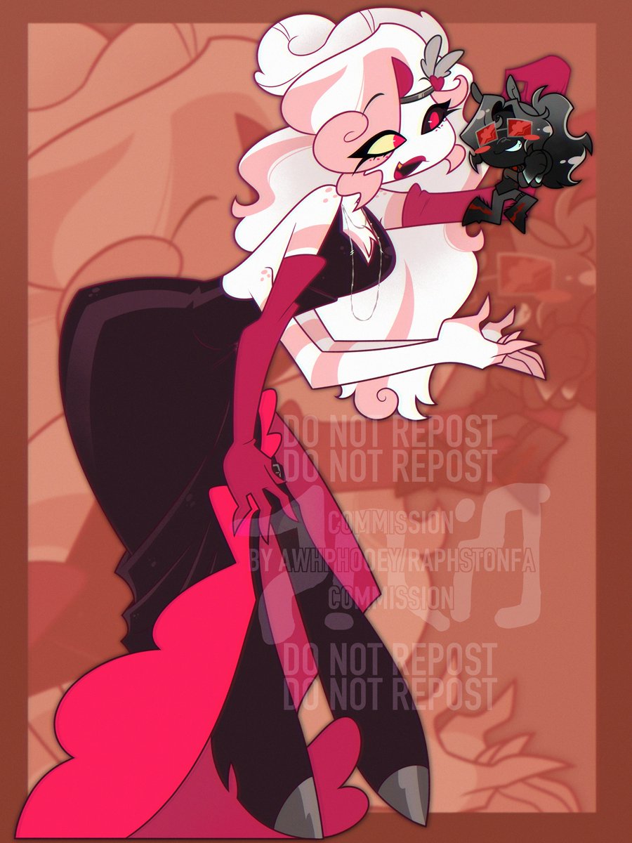 raphstonfa's tweet photo. comm for @rodeodusts that i forgot to post <3 #angeldust #hazbinhotel https://t.co/RmGY1sg3wv