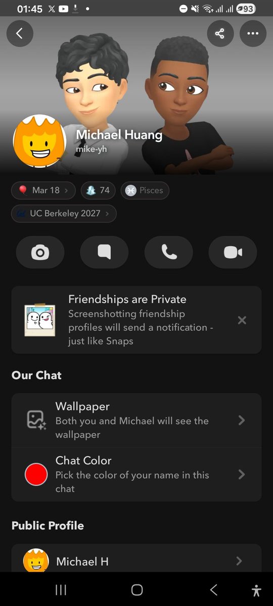 Random_Ch1ld's tweet photo. Ok now that Micheal isn't problematic media anymore, can I say flex that he follows me on Snapchat https://t.co/OcXy0bk7QW