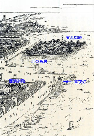 JAEEGAKKAI's tweet photo. 「七里の渡し」の江戸時代、巨大なベイエリアであった、熱田(宮宿)。「浜の鳥居」をシンボルに、尾張藩主らが住み込み、最大で100近い舟が着岸。一般客も30文(現在の2〜3千円)で乗り降りしました。
今も史跡と常夜灯(復元)が新掘川で当時を伝えます。
https://t.co/tR5jQUbzzC https://t.co/EcJqp8whwg
