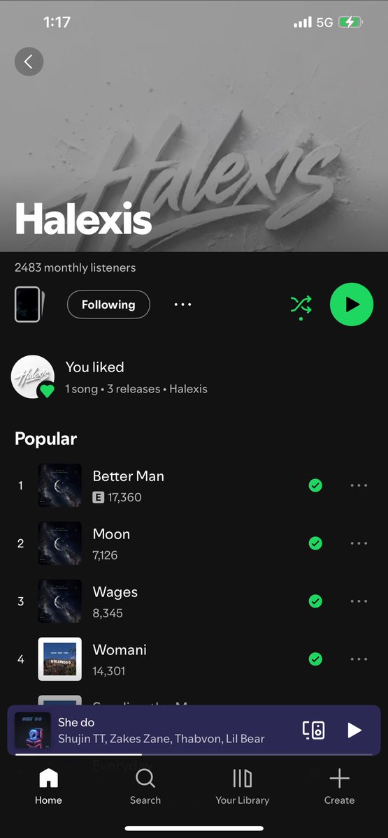HALEXISPOTIFY's tweet photo. @heisHalexis @Spotify @AppleMusic @audiomack @YouTube @sonymusic #SELAH IS COMING🫀@Spotify https://t.co/cFtuCbmH99