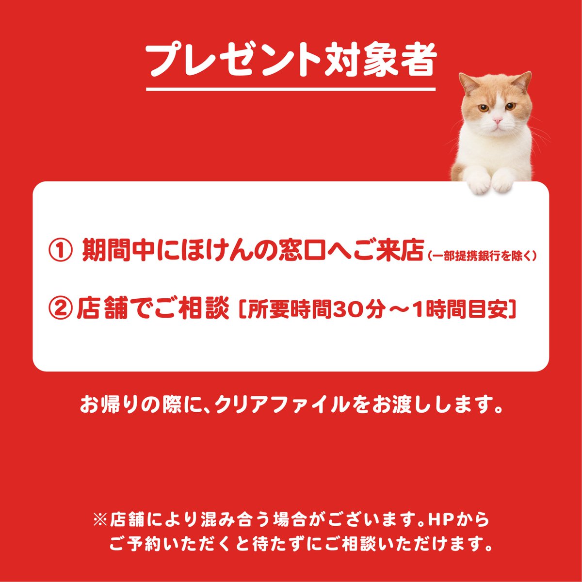 HomadoOfficial's tweet photo. ＼本日からスタート！🎉／

ほけんの窓口オリジナルクリアファイルをプレゼント🎁✨
12月3日（木）までに、ほけんの窓口の店舗（※）でご相談された方が対象です✨保険やお金のこと、ちょっとでも気になった方は、ぜひこの機会にご利用ください😊🌿

※一部提携銀行を除く
※詳細は画像をご確認ください 
※各店舗なくなり次第終了となります

お近くの店舗はこちらから👇
https://t.co/H3RDSAFrLC

#ほけんの窓口  #宮舘涼太  #プレゼントキャンペーン