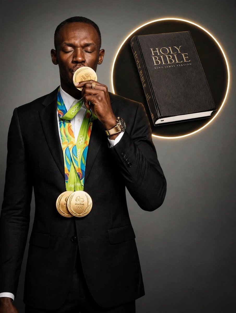 utdMaggie's tweet photo. USAIN BOLT SAYS HE ALWAYS TRAVELS WITH HIS BIBLE

And his  Christian faith is very important to him. https://t.co/0MVA0I37LQ