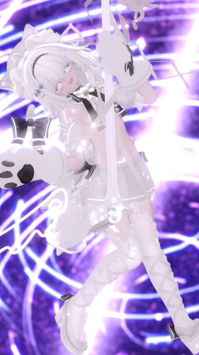 pomecha_vrc's tweet photo. おはぽめです～✨

今週もがんばれるように…ぼくがとびっきりの魔法をかけてあげるね！
今日からまたいっしょにがんばろー！
#Plum3D  #VRChat https://t.co/xth335JZKg