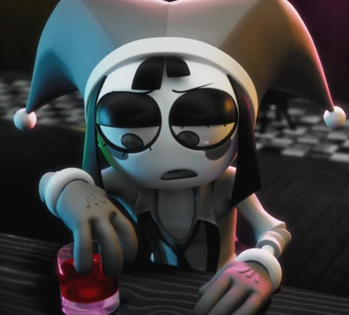 Blushera67's tweet photo. Ive never tried cosplay before but I really wanna do bar pomni scene for my Halloween costume but ima make it really nice i think ima try to make her hat too heheh 😊 https://t.co/0XFwqBxkjK