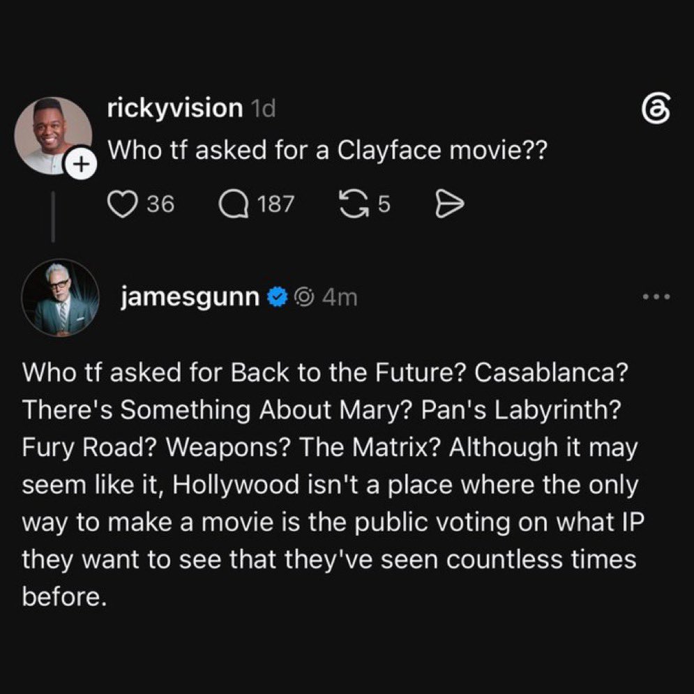 DCUHypeGuy's tweet photo. James has unleashed the #Gunn https://t.co/idJoZZaAFW