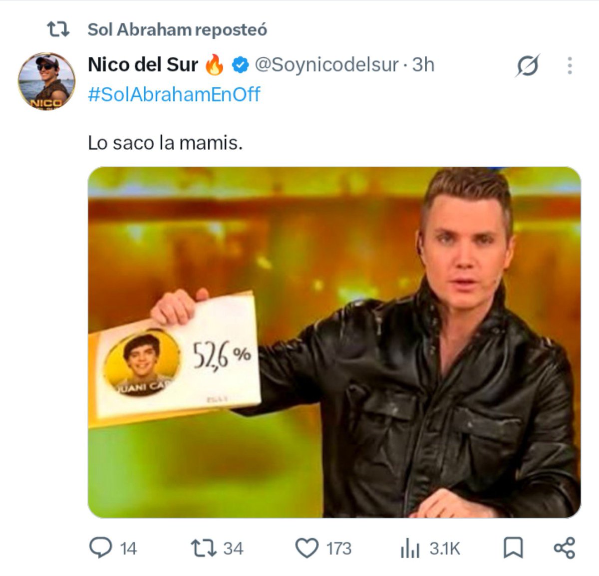 anishene's tweet photo. lo reposteaba ella jaksjdsk q resentida de mierda sigue siendo la misma basura q era adentro de la casa https://t.co/YLINWD3O66