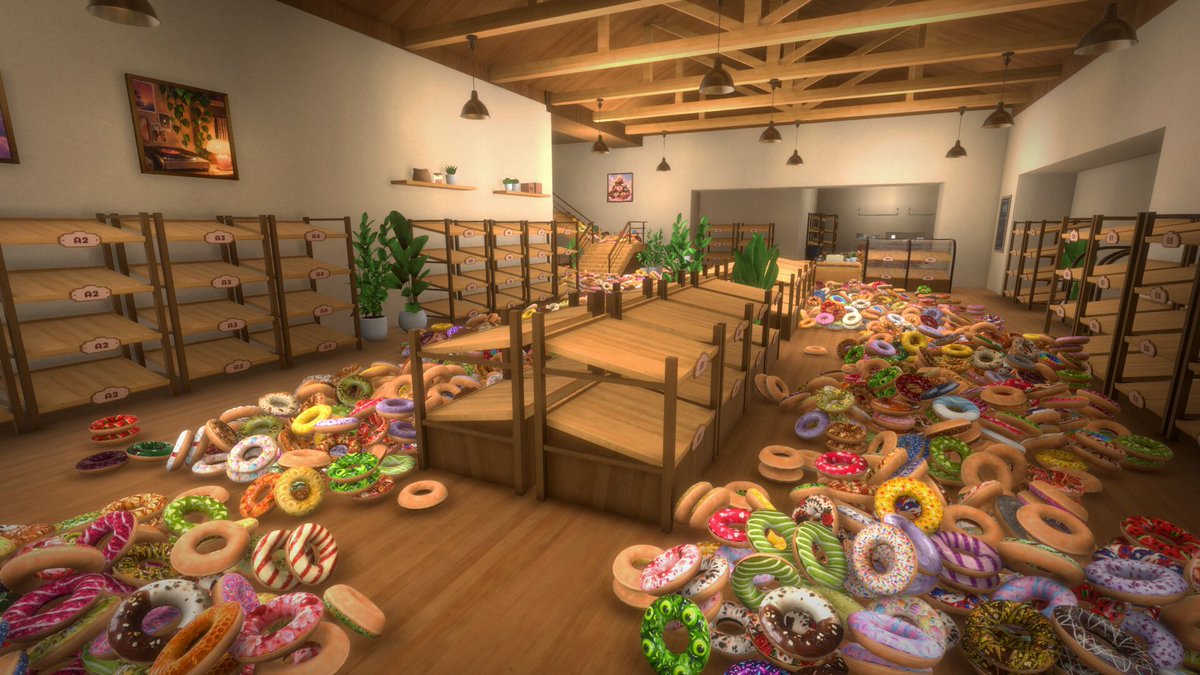 tinymagicians's tweet photo. @indieDevC If you love cozy, satisfying organizing games, One More Donut is made for you! 🍩✨
Add it to your Steam Wishlist today — link in bio! ❤️ #cozygames⁠ ⁠#indiegamedev⁠ ⁠#steam⁠ ⁠#showmesunday⁠ ⁠#indiegame⁠ ⁠⁠ https://t.co/uoyIJrKcDI