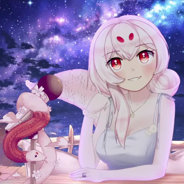 Supergraste10's tweet photo. @YumieTsuchinoko It was a great remix and twist Yumie, the karaoke stream was a fun welcome time. 🫡🐍
 #Streamnoko https://t.co/kYXlxIpZGF