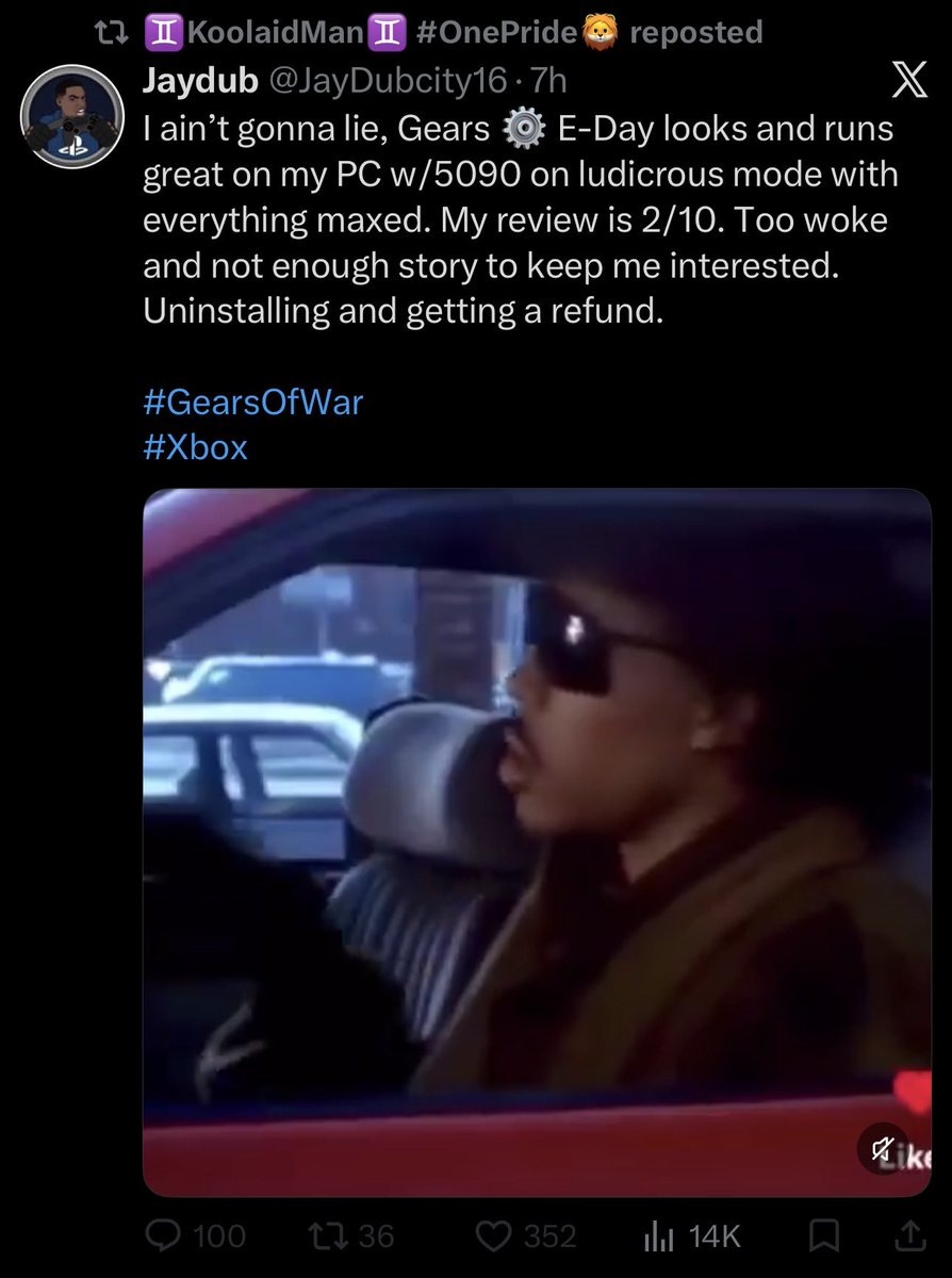 Rsoaker27's tweet photo. Too woke for @JayDubcity16 ??? I thought the way this dude was dropping hundreds every week on OnlyFans for Marlis feet pics he would be more progressive than this 😭😂 seeing these type of salty ps fanboys make my day better 😀
#xbox #playstation https://t.co/7BfkQ2Mnnm