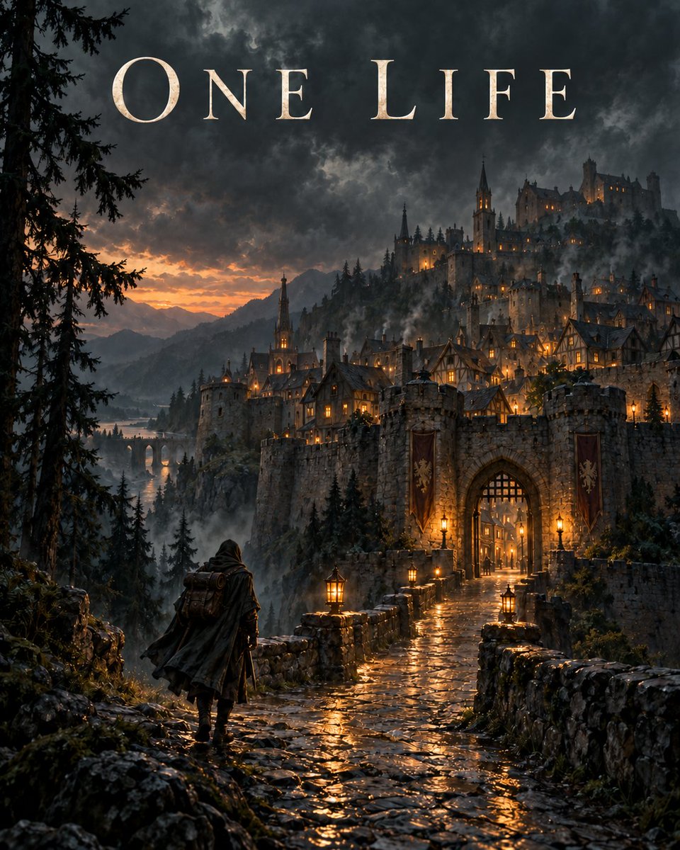One_Life_Game's tweet photo. Emberhold after dark. #OneLife #IndieGame #FantasyRPG https://t.co/3FkPOGjXCJ