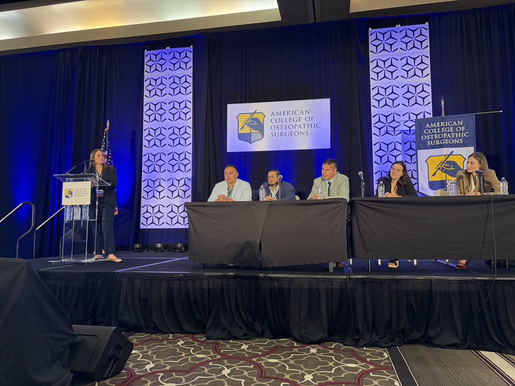 MyaMahankaliDO's tweet photo. Another great job by our @UofAZSurgery residents Lindsey Butts, DO, Ivy Stejskal, DO & Margaux Baatz, DO presenting trauma cases to an expert panel at #ACOSACA2026 which included the incredible Christina Colosimo, DO! https://t.co/J0sfEbLTIK