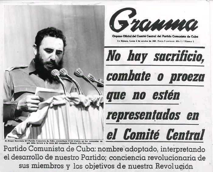 Emma_DLAB_24's tweet photo. El primer número del Periódico Granma, Órgano oficial del Comité Central del #PCCCuba Partido Comunista de Cuba vio la luz el 4 de octubre de 1965. https://t.co/G0kiZSNq3A