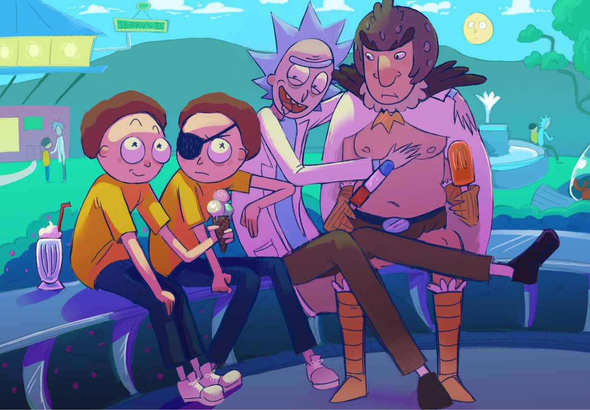 funkyalienguy's tweet photo. Sympathid grandpa + ice cream stop
.
.
.
These are both really old and im too lazy to finish them
{#rickandmorty #ricksanchez #birdrick #mortysmith} https://t.co/RzHtVQLqNQ