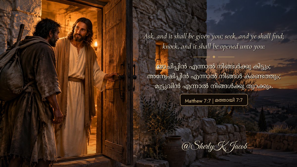 SherlyKJacob's tweet photo. Ask, and it shall be given you; seek, and ye shall find; knock, and it shall be opened unto you. - Matthew 7:7 (KJV). Good evening - may you find hope and comfort as you seek the Lord. https://t.co/DDi87QLes7