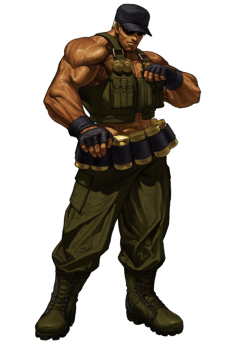 Datmofo4's tweet photo. with all these new figure reveals, hopefully one of these figure company that are picking up the KOF license makes highly posable KOF13 Ralf and Clark. LOOK AT THE MEAT ON THESE DUDES https://t.co/agX3WducJY