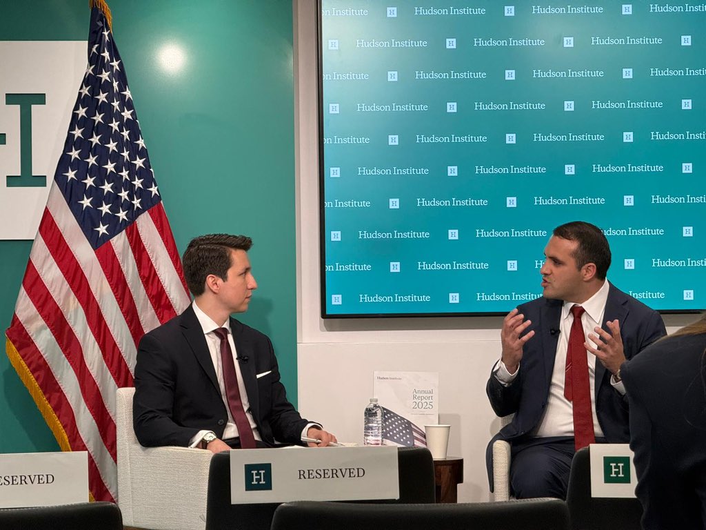 econinclusiong's tweet photo. This week at the @HudsonInstitute in Washington D.C., we discussed Venezuela’s economic recovery and the challenges ahead.🇻🇪 

Rebuilding the country will require strong institutions, clear rules, and an environment where capital, businesses, and talent can thrive. https://t.co/sDxAr43Xox