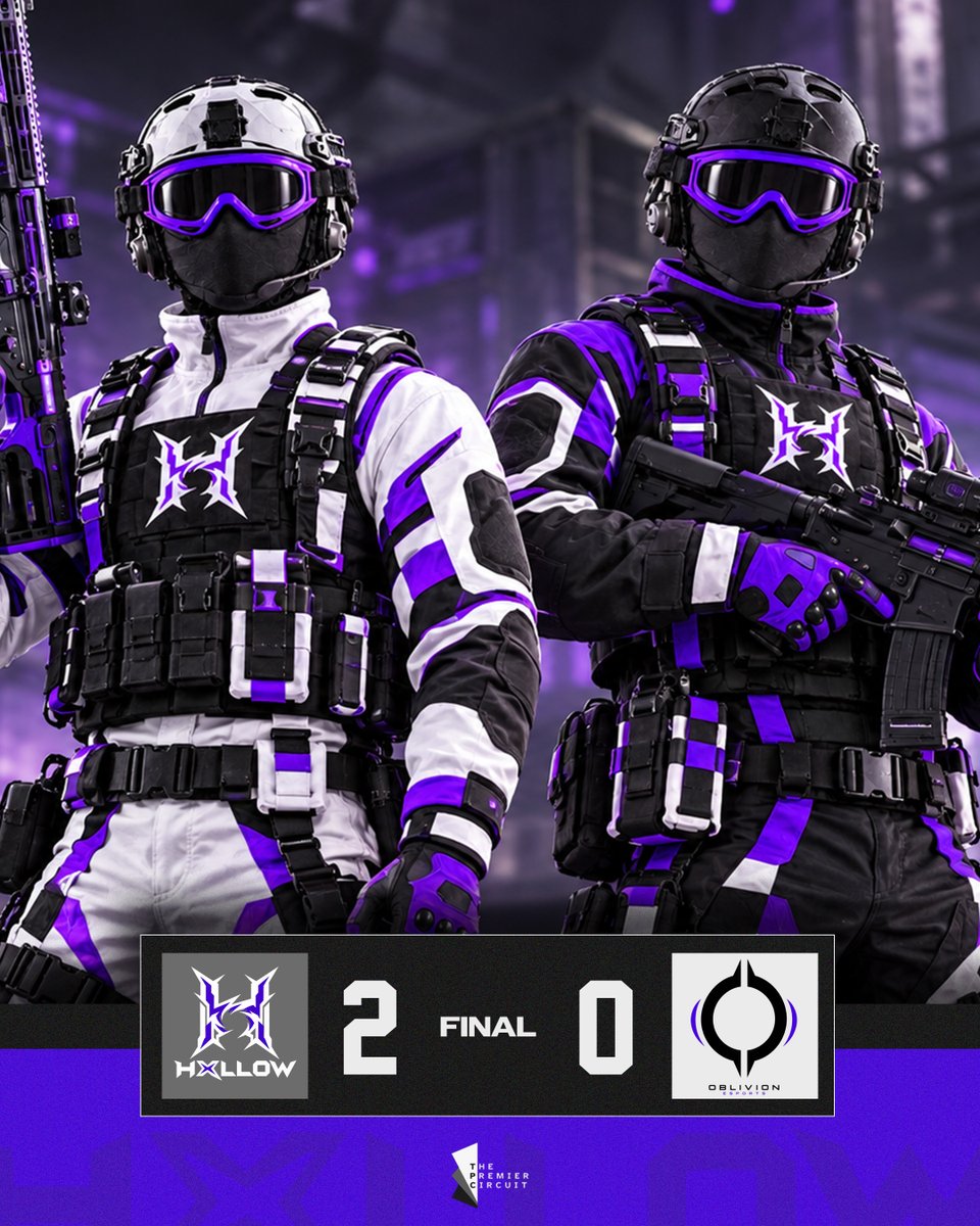 TeamHxllow's tweet photo. Two Maps, Job Done 😈

We Sweep @OblivionEsportz  2-0 to Advance to the Next Round 

Up Next: Team Israel 

#Hxllow | @TPCircuit https://t.co/2HOZGhWcWt