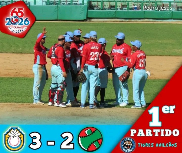 ho639353's tweet photo. Victoria de equipo de Béisbol de Ciego de Ávila sobre las Tunas 3x2 en el inicio de la Serie Nacional.
#LatirAvileño .
#InderCiegodeAvila. https://t.co/ZIr2l53Wim