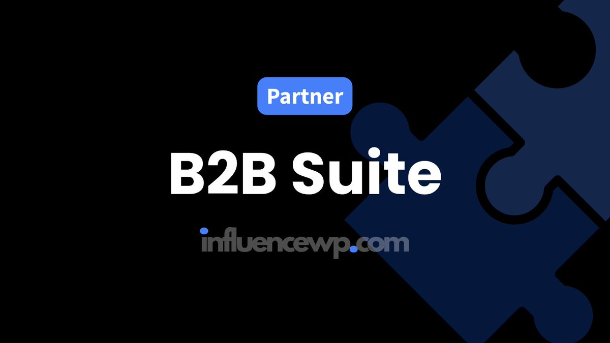 GoInfluenceWP's tweet photo. NEW Partnership  🙌

Get an extra 30% off B2B Suite, a WordPress solution built for WooCommerce stores that sell to trade buyers, not only retail customers, replacing a stack of add-ons with one plugin.

Exclusive Deal. No Affiliate Links.
https://t.co/dkoG2eRXIk https://t.co/m4Anpydh1e