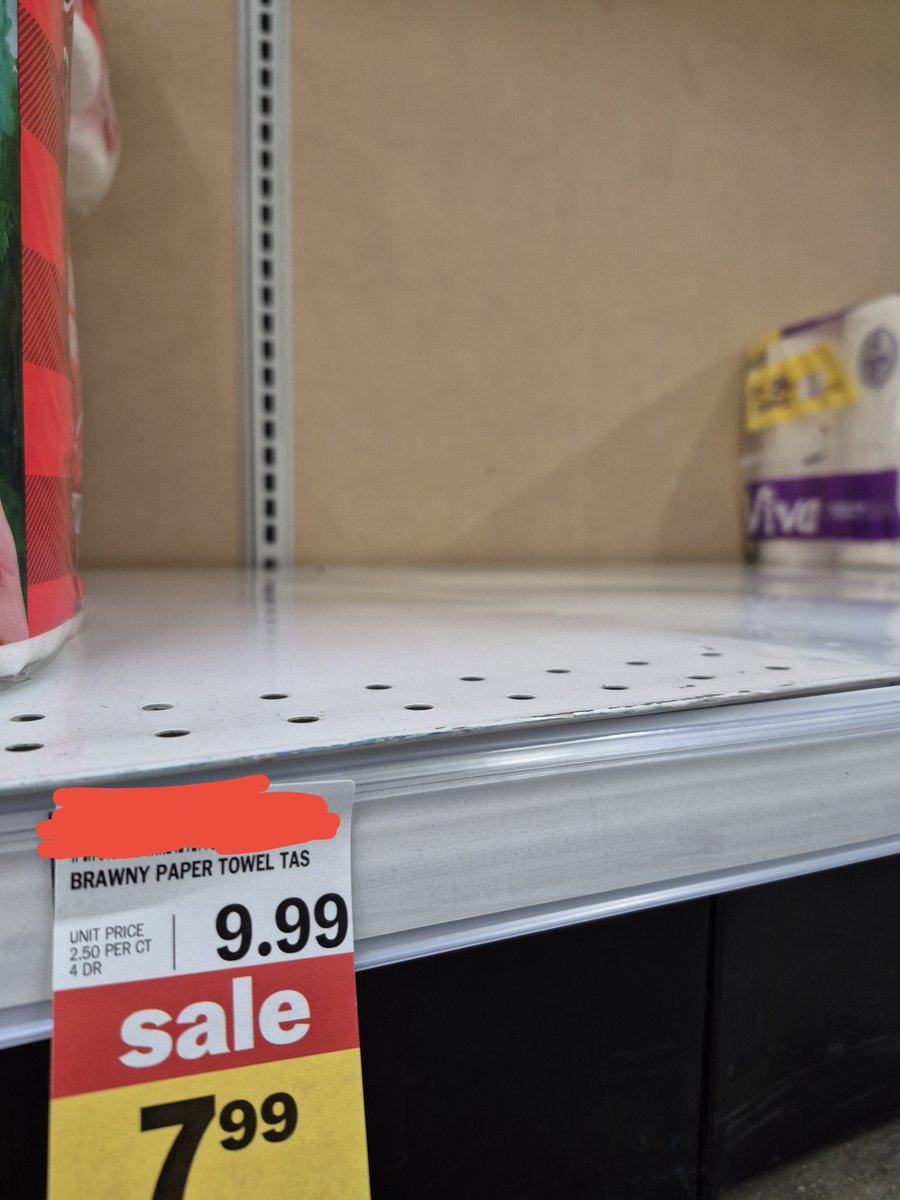 JustAltoid's tweet photo. Which one of you guys took all the TAS paper towels, im fuming right now https://t.co/qU5q5IOfUR