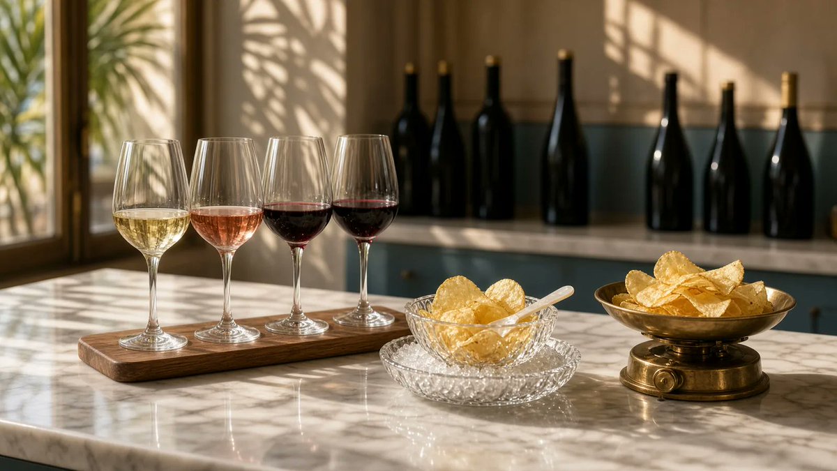 manateepost's tweet photo. A Palm Avenue wine shop is pouring four wines Saturday and handing out exactly one ounce of chips. Not a bowl. An ounce. — Kevin https://t.co/cXlv6PMC64 https://t.co/QelUIwHEvl