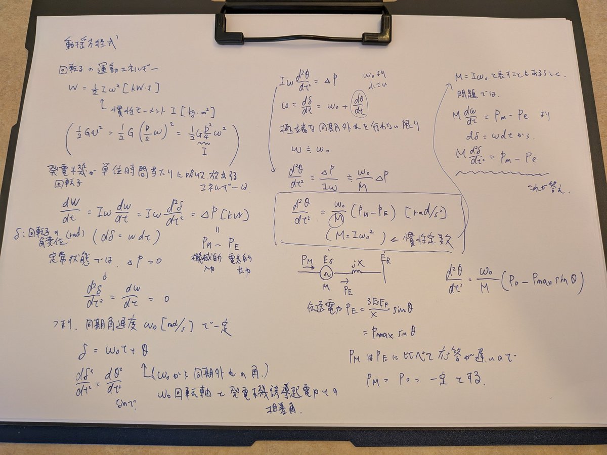 ametonbo79's tweet photo. 動揺方程式を勉強しました。 https://t.co/ESs1FA03hJ