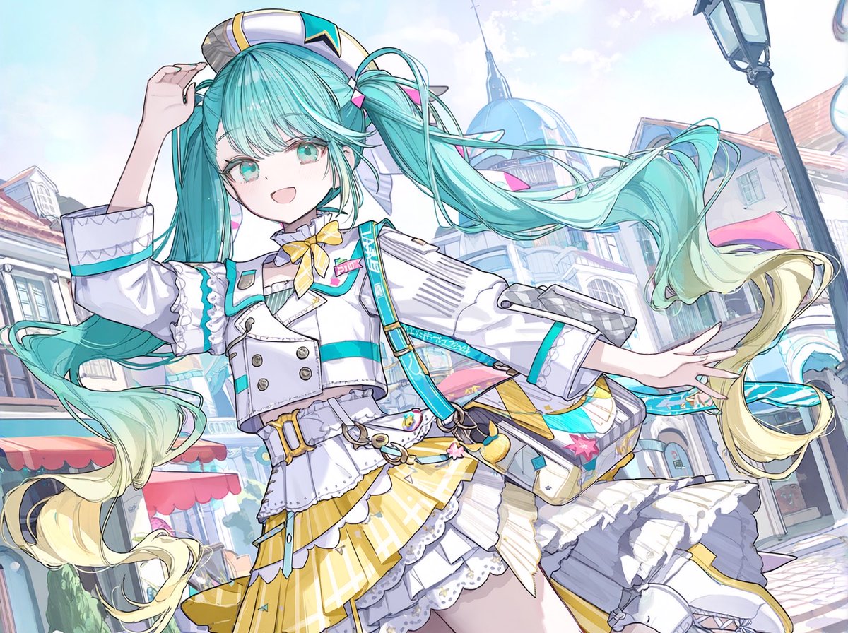popo_Art_Miku's tweet photo. 最短コース飛ばして余裕だね　yeah https://t.co/f2FTXpxEmz