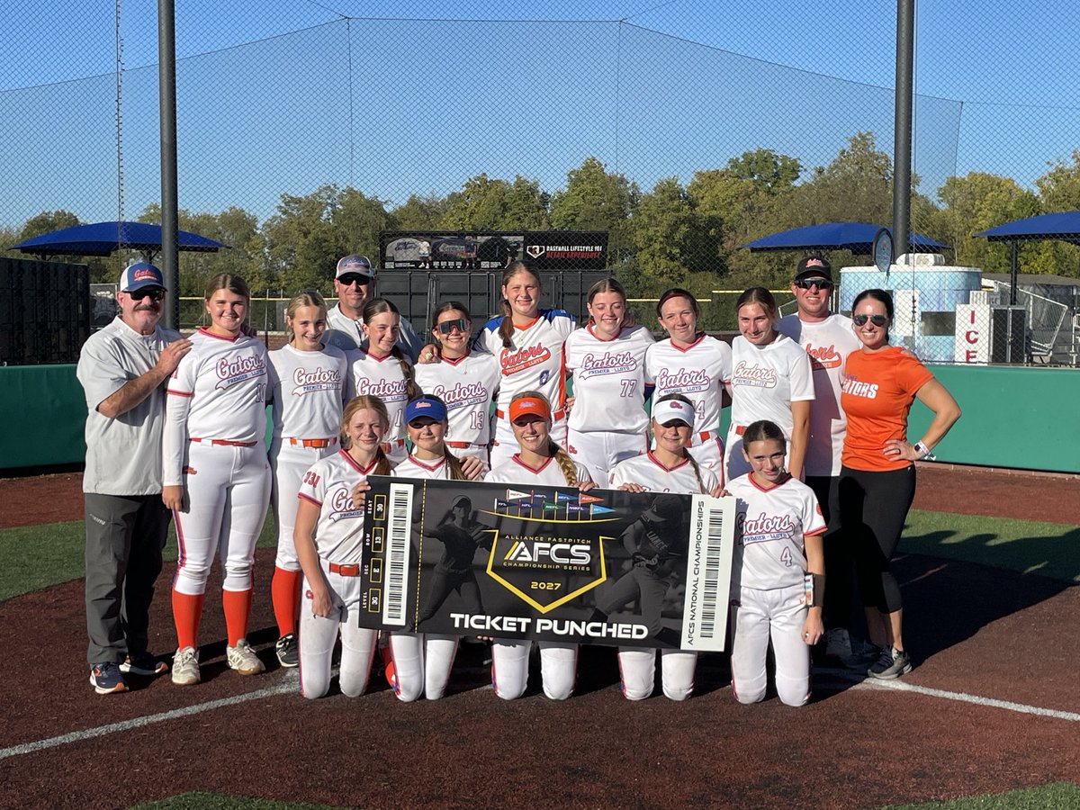 gatorspremier12's tweet photo. Ticket Punched!!!! 

IMG Alliance National Qualifier

@thealliancefp 
@MarkLlo84231890 
@Indianagators20 

#classof2030 #classof2031 #softbal
#gators #ticketpunched #alliance https://t.co/74QkXib1Np