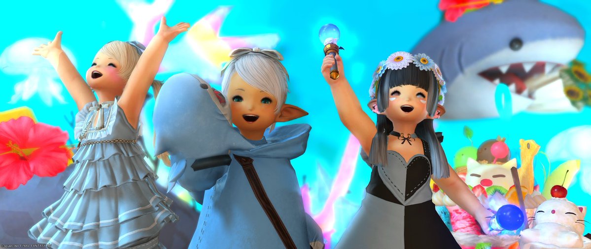 LenonFFXIV's tweet photo. ララちゃんズ
 #FF14 #FFXIV #おはララ #ララフェル https://t.co/c4UFl2FPVb