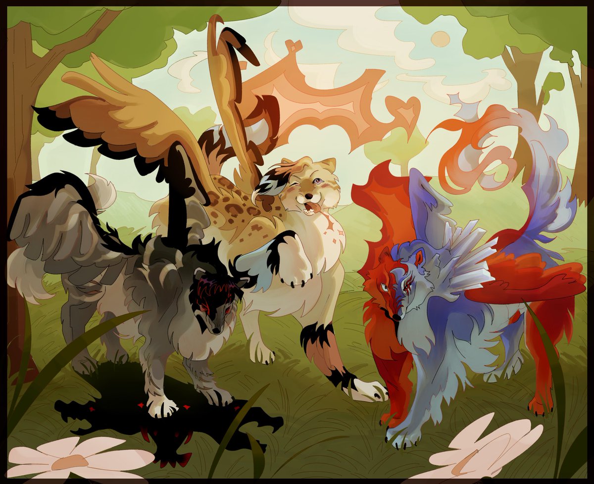 kit_tigroodii's tweet photo. geeked vs locked in
#wolfstory ocs (im da middle one) 🐺 1st pic drawn by the talented @OZC0RE https://t.co/9Wbje4fzqk