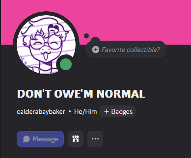 CalderaBayBaker's tweet photo. Additionally, I knew a lot of people wanted me to make a discord four talking outside of twitter DM's, so I went ahead and made that up real quick : ) https://t.co/aFWHe25EA4