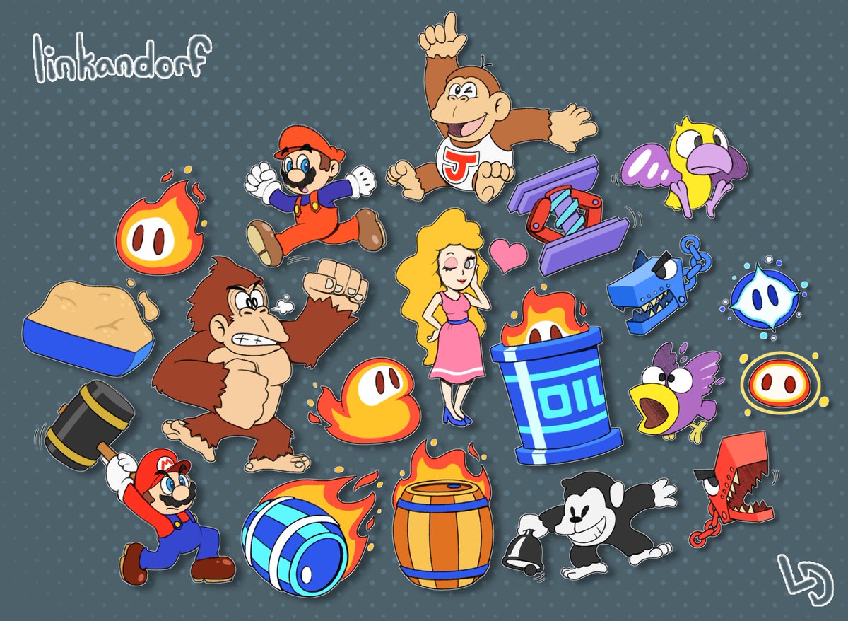 everymariochara's tweet photo. Game #3 - Donkey Kong Jr. (Arcade, 1982)

[COMPLETE!] - [+7 Characters]

DK Jr. and his adversaries are here! Father and son reunite, how lovely. The enemies are also notably outweighing the good guys. Will it stay this way forever...? https://t.co/QgpS18X11F