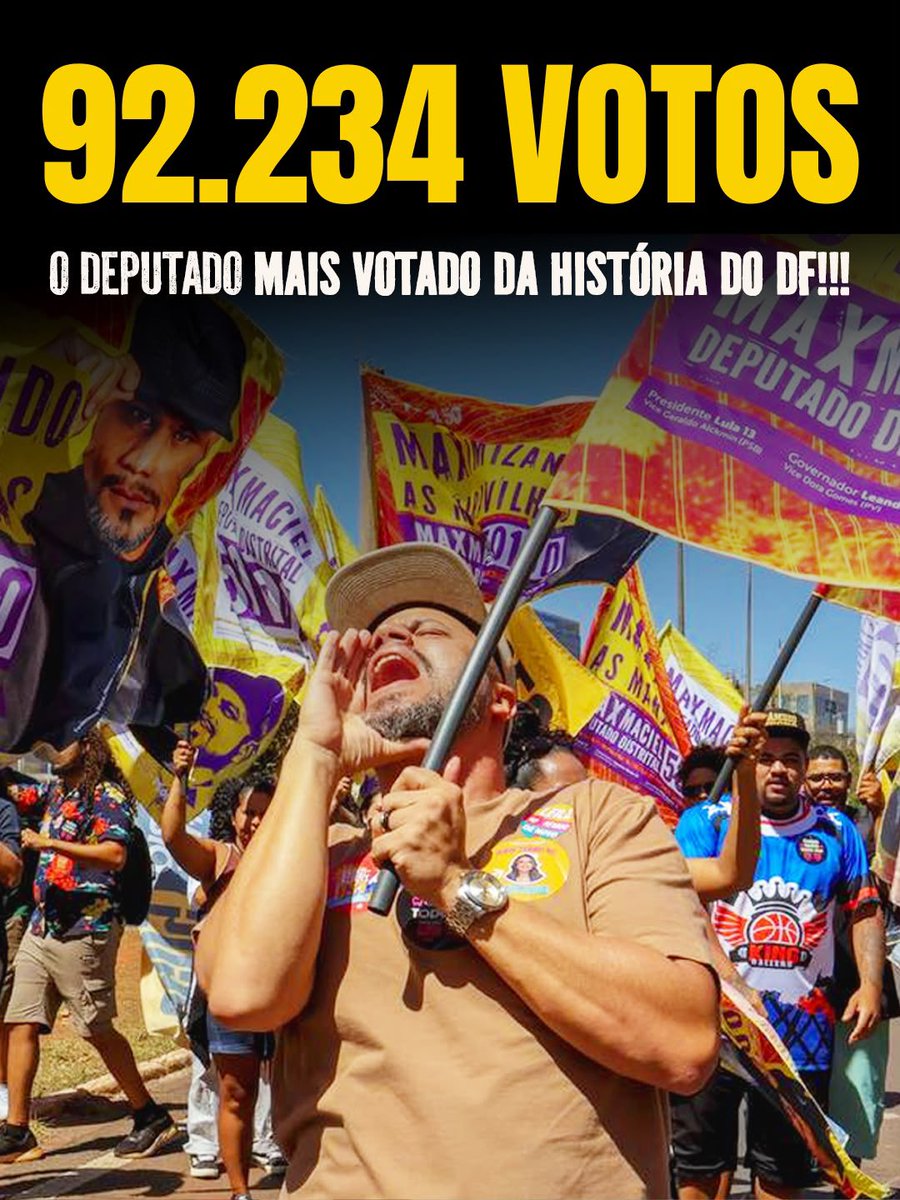 maxmacieldf's tweet photo. Gratidão pelos  92.234 mil votos nas urnas, sem vocês nada disso teria acontecido! 

Seguiremos na luta e estamos prontos para um mandato aba reta 2.0. Outro DF é possível! https://t.co/gMJxm94NHM