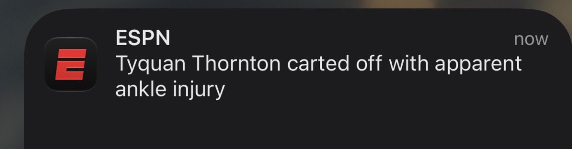 CAPLDY's tweet photo. Really, ESPN?? APPARENT?!! there is nothing apparent about ankle injury https://t.co/enHRPymfiX